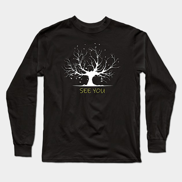 Autumn Tree Long Sleeve T-Shirt by 1Nine7Nine